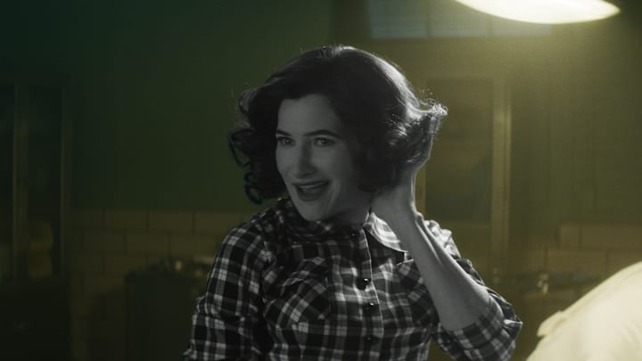 Agatha Harkness (Kathryn Hahn) in Marvel Television's AGATHA ALL ALONG, exclusively on Disney+. Photo courtesy of Marvel Television. © 2024 MARVEL.