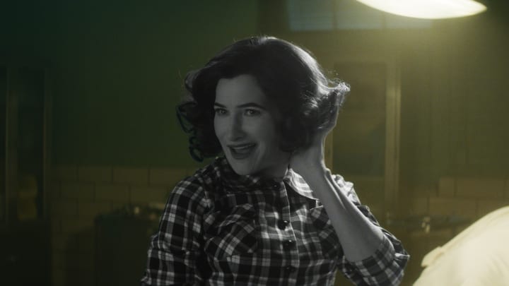 Agatha Harkness (Kathryn Hahn) in Marvel Television's AGATHA ALL ALONG, exclusively on Disney+. Photo courtesy of Marvel Television. © 2024 MARVEL.