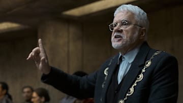 Tim Robbins as Bernard Holland in Silo season 2.