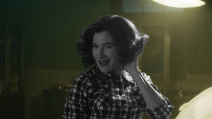 Agatha Harkness (Kathryn Hahn) in Marvel Television's AGATHA ALL ALONG, exclusively on Disney+. Photo courtesy of Marvel Television. © 2024 MARVEL.