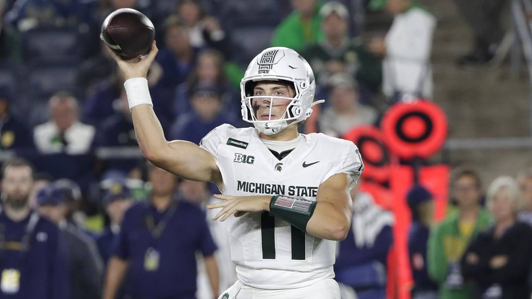 Michigan State quarterback Alessio Milivojevic passes during the Spartans' loss Saturday to Notre Dame. Michigan State quarterback Alessio Milivojevic passes during the Spartans' loss Saturday to Notre Dame.