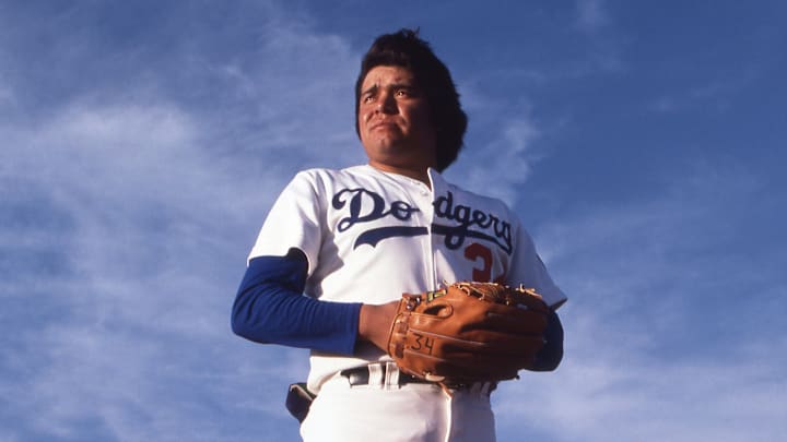 Fernando Valenzuela, de los Dodgers de Los Ángeles, en la primera sesión fotográfica que le hizo Sports lllustrated Fernando Valenzuela, de los Dodgers de Los Ángeles, en la primera sesión fotográfica que le hizo Sports lllustrated
