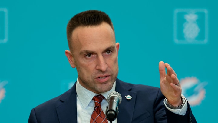 Miami Dolphins head coach Jeff Hafley