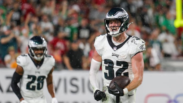 Sep 25, 2023; Tampa, Florida, USA;  Philadelphia Eagles safety Reed Blankenship (32).