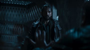 (L-R): Cassian Andor (Diego Luna) and Kravas (Lee Boardman) in Lucasfilm's ANDOR, exclusively on Disney+. ©2022 Lucasfilm Ltd. & TM. All Rights Reserved.