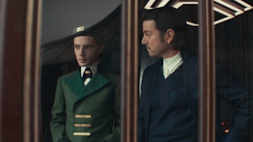 (L-R) Thela (Stefan Crepon) and Cassian Andor (Diego Luna) in Lucasfilm's Star Wars ANDOR Season 2, exclusively on Disney+. Photo courtesy of Lucasfilm. ©2025 Lucasfilm Ltd. & TM. All Rights Reserved.