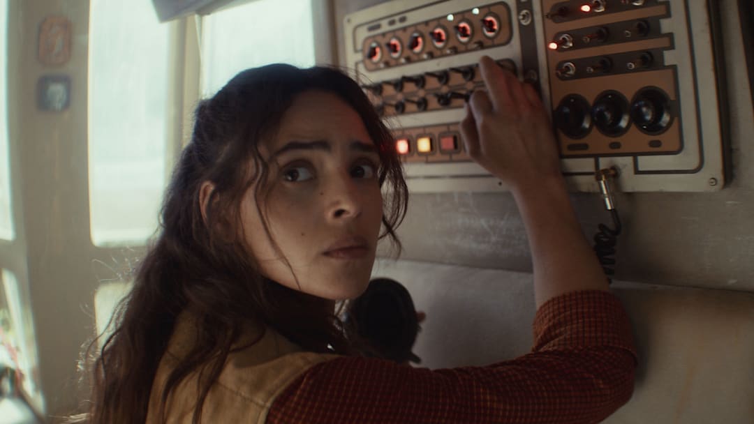 Bix Caleen (Adria Arjona) in Lucasfilm's Star Wars ANDOR Season 2, exclusively on Disney+. Photo courtesy of Lucasfilm. ©2025 Lucasfilm Ltd. & TM. All Rights Reserved.