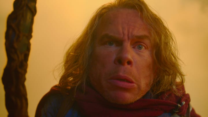 Willow Ufgood (Warwick Davis) in Lucasfilm's WILLOW exclusively on Disney+. ©2023 Lucasfilm Ltd. & TM. All Rights Reserved.