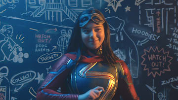 Iman Vellani as Ms. Marvel/Kamala Khan in Marvel Studios' MS. MARVEL, exclusively on Disney+. Photo courtesy of Marvel Studios. ©Marvel Studios 2022. All Rights Reserved.