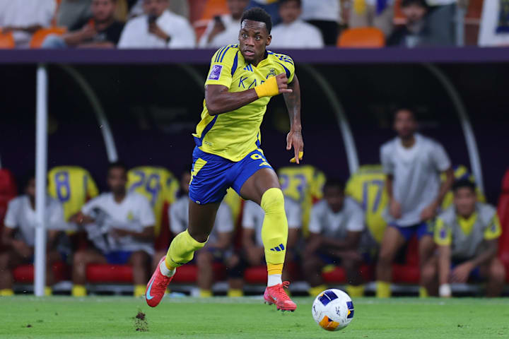 Jhon Duran in action for Al Nassr.