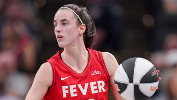 Indiana Fever guard Caitlin Clark (22) rushes up the court Thursday, June 13, 2024, during the game at Gainbridge Fieldhouse in Indianapolis. The Indiana Fever defeated the Atlanta Dream, 91-84.