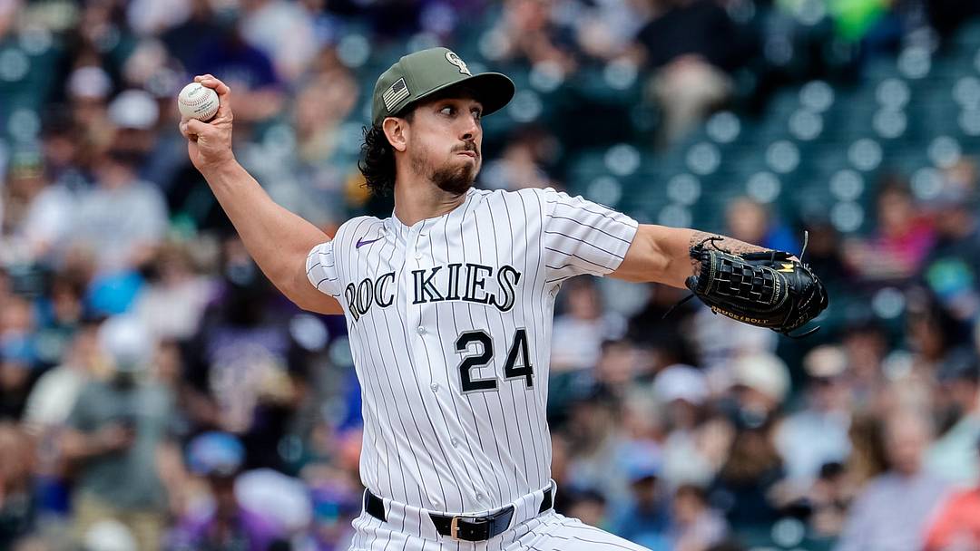 Colorado Rockies starting pitcher Michael Lorenzen (24) pitches. Colorado Rockies starting pitcher Michael Lorenzen (24) pitches.