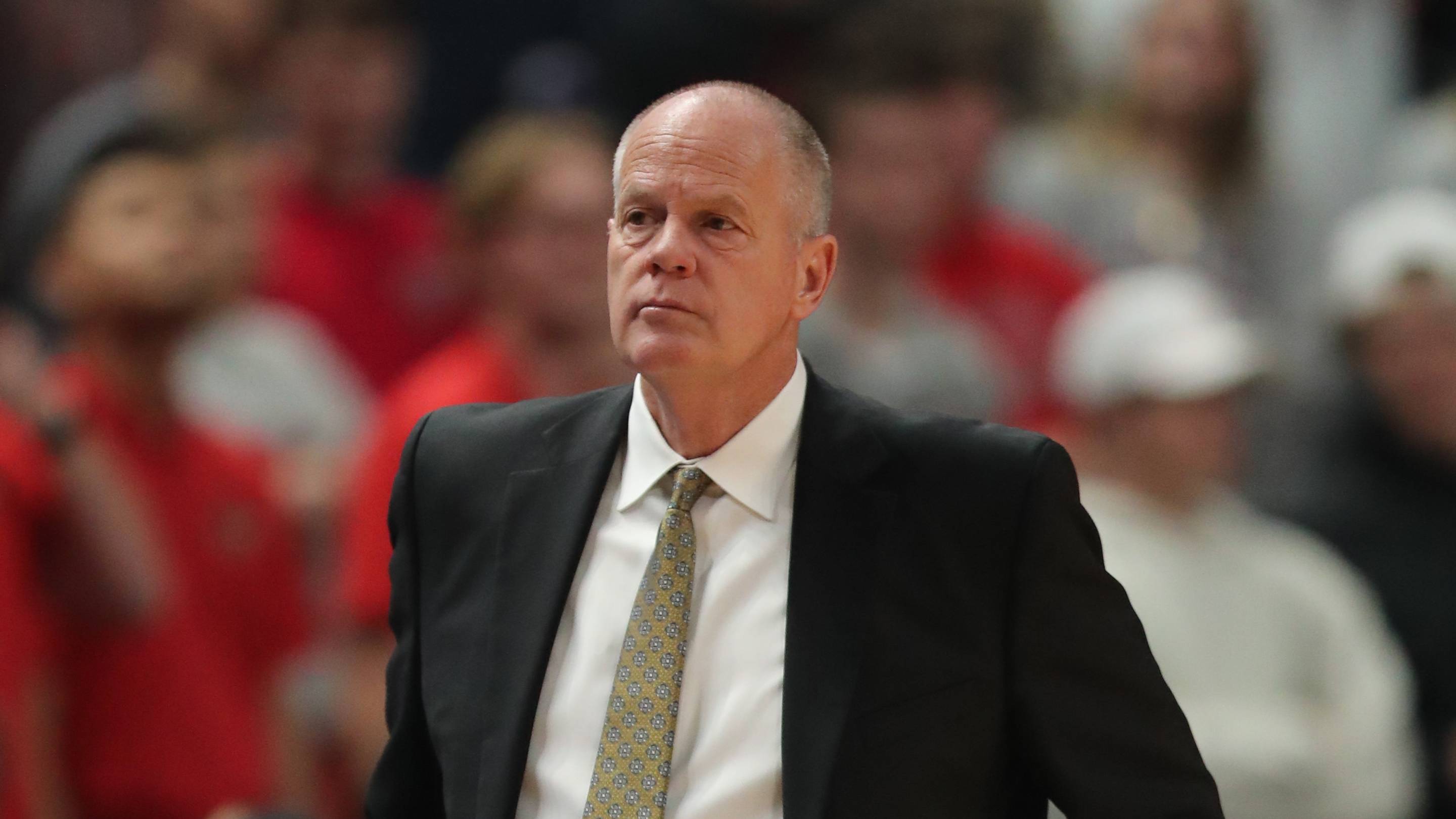 Feb 11, 2026; Lubbock, Texas, USA; Colorado Buffaloes head coach Tad Boyle in the first half of the game against the Texas Tech Red Raiders at United Supermarkets Arena. Mandatory Credit: Michael C. Johnson-Imagn Images | IMAGN IMAGES via Reuters Connect