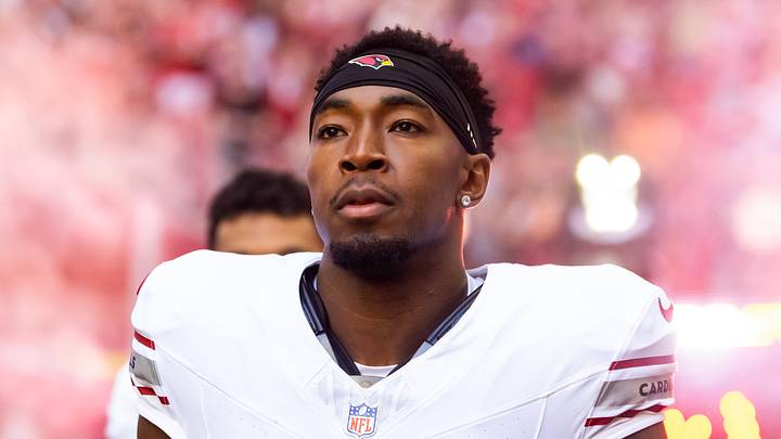 Dec 21, 2025; Glendale, Arizona, USA;  Arizona Cardinals wide receiver Jalen Brooks (86) against the Atlanta Falcons at State Farm Stadium. Mandatory Credit: Mark J. Rebilas-Imagn Images