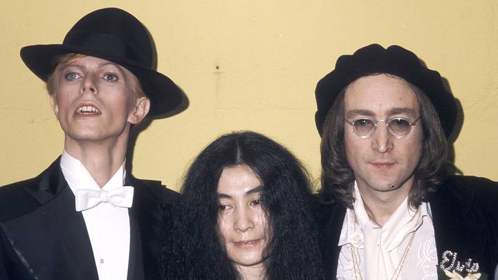 David Bowie, Yoko Ono, John Lennon at the 17th Annual GRAMMY Awards