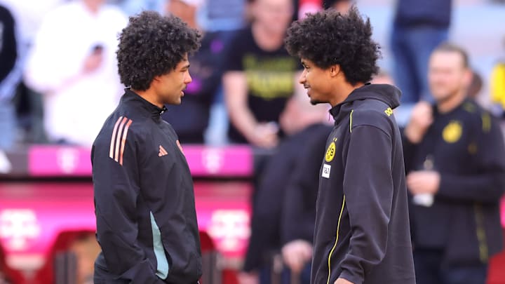Serge Gnabry und Karim Adeyemi sind beim DFB-Team Rivalen Serge Gnabry und Karim Adeyemi sind beim DFB-Team Rivalen