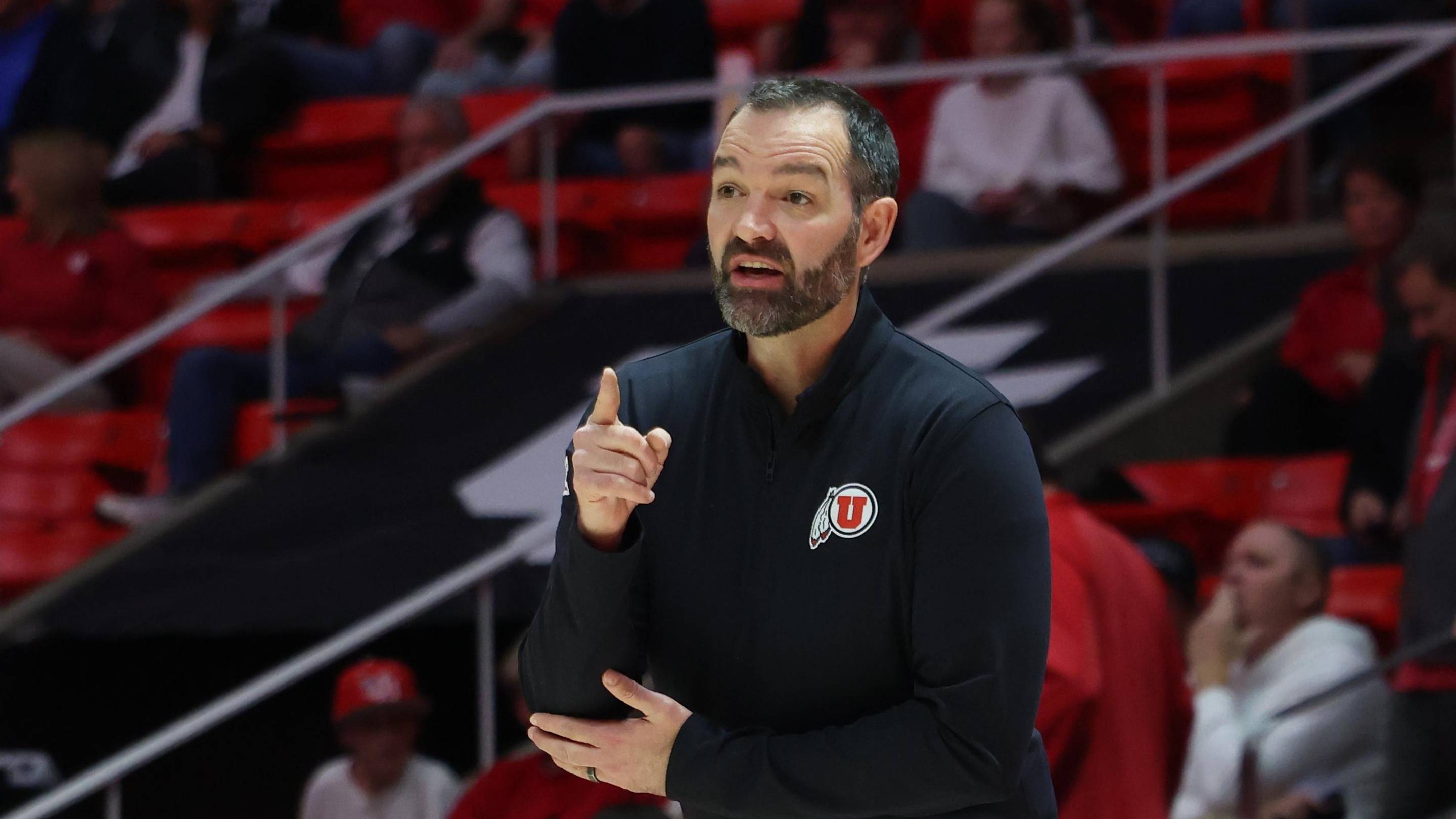 Utah Runnin' Utes head coach Alex Jensen. | Rob Gray-Imagn Images