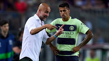 Pep Guardiola and Joao Cancelo had different opinions at Man City