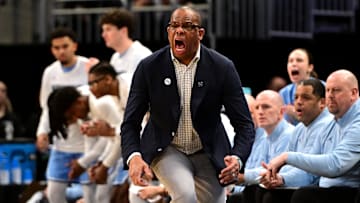 North Carolina Tar Heels head coach Hubert Davis