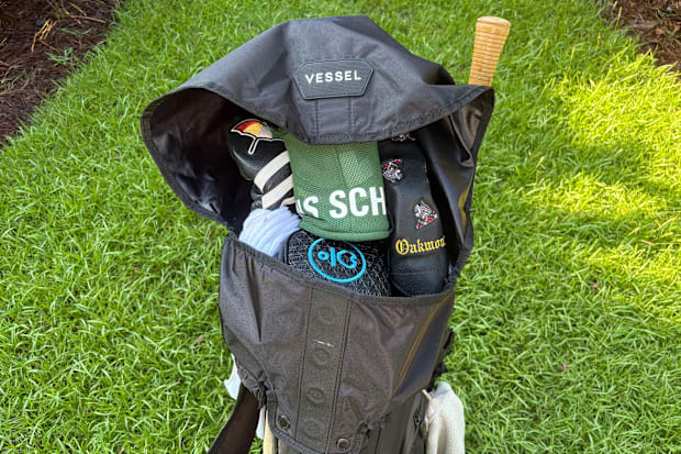 Vessel Tour Rain Hood on the author's bag