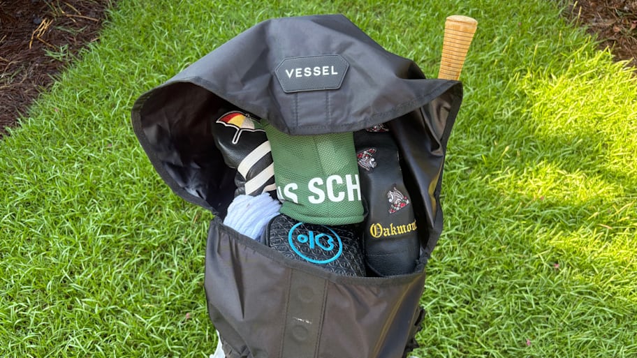 Vessel Tour Rain Hood on the author's bag
