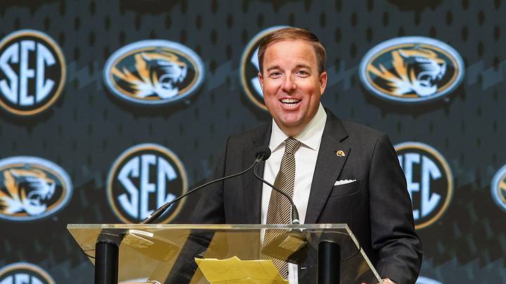 Missouri Tigers head coach Eliah Drinkwitz