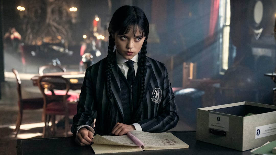 Wednesday. Jenna Ortega as Wednesday Addams in episode 205 of Wednesday
