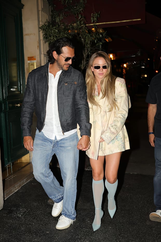 Jonathan Davino and Sydney Sweeney in July, 2024. 
