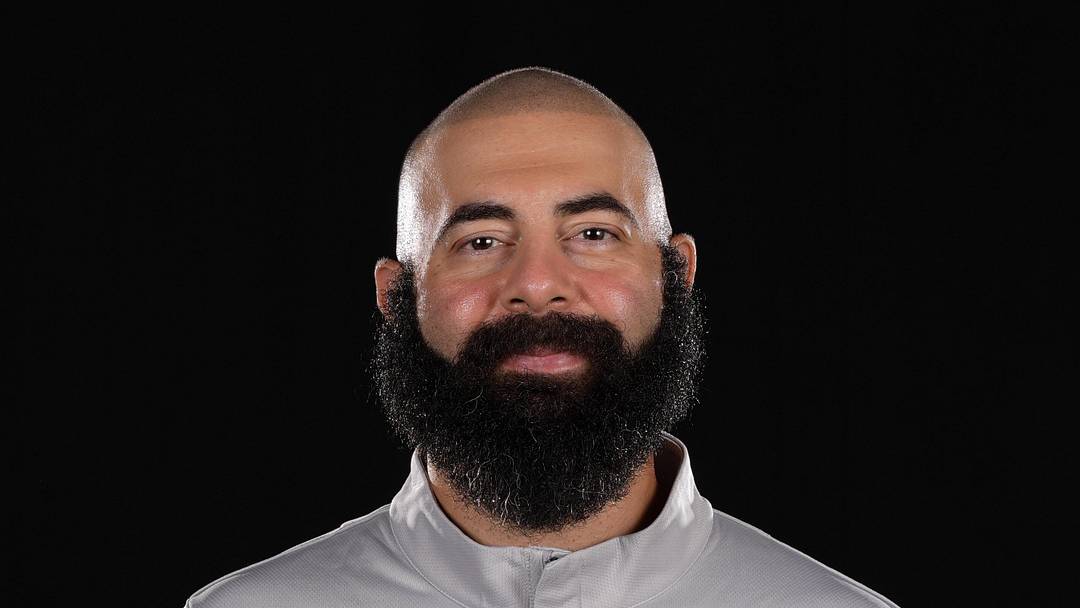 Atlanta Hawks general manager Onsi Saleh poses for a photo during Media Day, Sep 29, 2025.