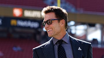 Fox Sports TV analyst and former NFL quarterback Tom Brady