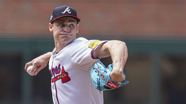 Atlanta Braves pitcher AJ Smith-Shawver Atlanta Braves pitcher AJ Smith-Shawver