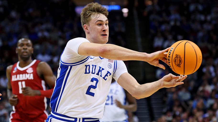 Flagg is considered the top prize in a deep talent pool as candidates can get a glimpse into their future after Monday night's NBA Draft Lottery. | Vincent Carchietta-Imagn Images