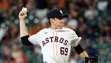 Houston Astros pitcher AJ Blubaugh