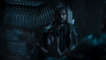 (L-R): Cassian Andor (Diego Luna) and Kravas (Lee Boardman) in Lucasfilm's ANDOR, exclusively on Disney+. ©2022 Lucasfilm Ltd. & TM. All Rights Reserved.