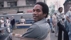 O.J. Simpson on the set of the movie “Fire Fight” in 1978.