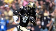 Aug 30, 2025; West Lafayette, Indiana, USA; Purdue Boilermakers wide receiver Nitro Tuggle (0)