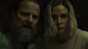 Steve Zahn and Rebecca Ferguson in Silo season 2. Image: Apple TV+.