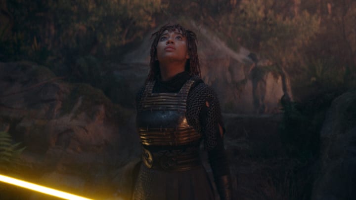 Mae Aniseya (Amandla Stenberg) in Lucasfilm's THE ACOLYTE, season one, exclusively on Disney+. ©2024 Lucasfilm Ltd. & TM. All Rights Reserved.