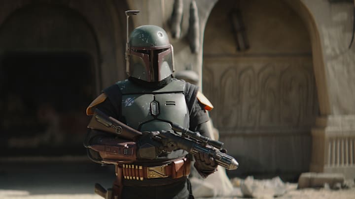 (L-R): Fennec Shand (Ming-Na Wen) and Boba Fett (Temuera Morrison) in Lucasfilm's THE BOOK OF BOBA FETT, exclusively on Disney+. © 2022 Lucasfilm Ltd. & ™. All Rights Reserved.