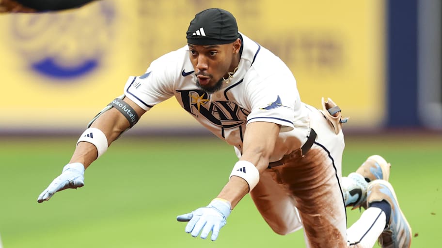 Tampa Bay Rays left fielder Chandler Simpson 