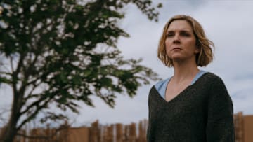 Rhea Seehorn in "Pluribus," now streaming on Apple TV+.