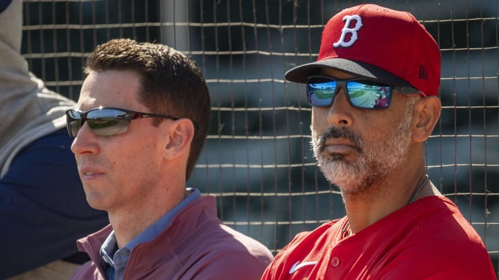 Boston Red Sox manager Alex Cora, Chief Baseball Officer Craig Breslow