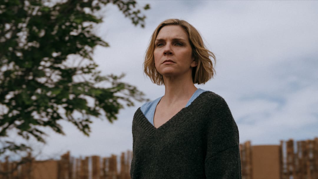 Rhea Seehorn in "Pluribus," now streaming on Apple TV+.
