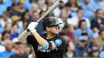 South Carolina baseball alum Jonah Bride with the Miami Marlins