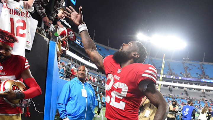 San Francisco 49ers running back Jeff Wilson Jr. (22)