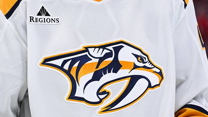Oct 16, 2025; Montreal, Quebec, CAN; View of a Nashville Predators logo on a jersey worn by a member of the team against the Montreal Canadiens during the second period at Bell Centre. Mandatory Credit: David Kirouac-Imagn Images Oct 16, 2025; Montreal, Quebec, CAN; View of a Nashville Predators logo on a jersey worn by a member of the team against the Montreal Canadiens during the second period at Bell Centre. Mandatory Credit: David Kirouac-Imagn Images