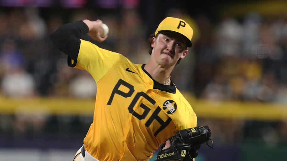Bubba Chandler earned an unlikely save in his MLB debut Friday. | Charles LeClaire-Imagn Images