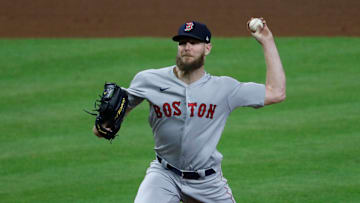 Chris Sale fue el abridor del pimer juego de la Serie de Campeonato de los Medias Rojas 