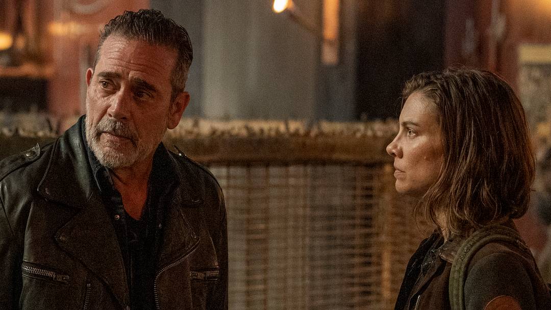 Lauren Cohan as Maggie Rhee, Jeffrey Dean Morgan as Negan - The Walking Dead: Dead City _ Season 2, Episode 4 - Photo Credit: Robert Clark/AMC