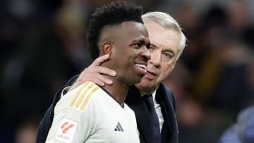 Vinicius et Carlo Ancelotti - Real Madrid